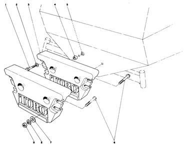 Rear Weight Kit Model No. 24-5780 (Optional) Diagram and Parts List for 30760 90001 - 99999 Toro Lawn Tractor