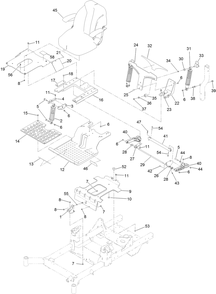 Part Location Diagram of 133-7083 Toro Subframe-Front
