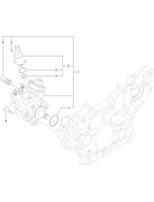 Fuel Supply Pump Assembly Diagram and Parts List for 74072 403226744-404399999 Toro Lawn Mower