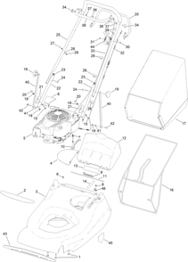 Part Location Diagram of 111-5340 Toro Grassbag-Fabric