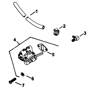 Fuel Pump Diagram and Parts List for 30754 (800001-899999)(1988) Toro Lawn Tractor