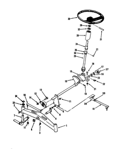 Front Axle And Steering Diagram and Parts List for R1-16O804 2000001 - 2999999 Toro Lawn Tractor