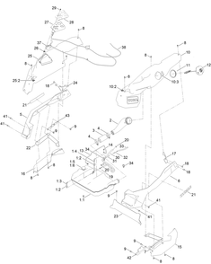 Fuel Tank Assembly Diagram and Parts List for 76501 417400000 - 417999999 Toro Lawn Tractor