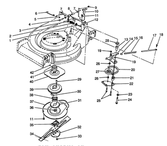 Blade Brake Clutch Assembly Diagram and Parts List for 26624C 9000001 - 9999999 Toro Lawn Mower