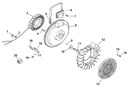 Ignition/Electrical Diagram and Parts List for 73448 8900001 - 8900499 Toro Lawn Tractor