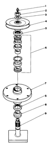 Drive Spindle No. 27-0870 Model 30152 Diagram and Parts List for 30111 6000001 - 6999999 Toro Lawn Tractor Accessories
