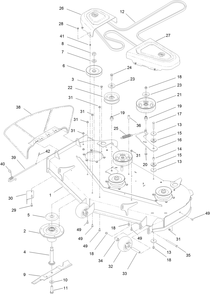 Part Location Diagram of 138-7224 Toro Pulley