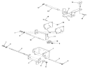 Hitches Diagram and Parts List for A1-114202 1983 Toro Lawn Tractor