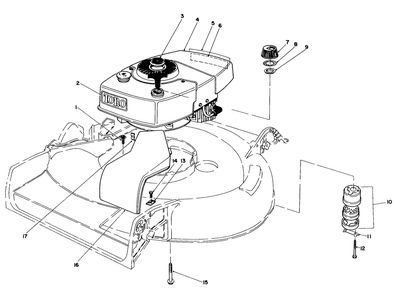 Engine Assembly Diagram and Parts List for 16297C 5000001 - 5999999 Toro Lawn Mower