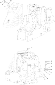 Part Location Diagram of 122-2195 Toro Harness-Wire, Work Light