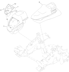 Part Location Diagram of 119-4232 Toro CONTROL PANEL Assembly