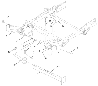 Z-Stand Assembly Diagram and Parts List for 74213 (230000001-230006000)(2003) Toro Lawn Mower