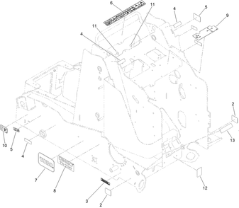 Frame Assembly No. 144-6092 Diagram and Parts List for 22352 412900000 - 999999999 Toro Lawn Tractor Accessories