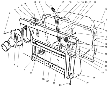 Easy-Empty Grass Catcher Diagram and Parts List for 79117 9900001 - 9999999 Toro Lawn Tractor