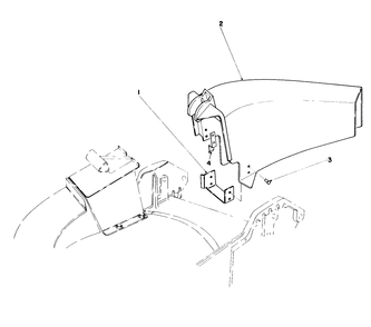 Side Discharge Kit No. 59107 (Optional) Diagram and Parts List for 20574 7000001 - 7999999 Toro Lawn Mower