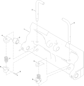 Attachment Plate Assembly No. 140-6017 Diagram and Parts List for 22370 413000000 - 414487256 Toro Lawn Tractor Accessories