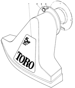 Snout Assembly (Models 62912 & 62923) Diagram and Parts List for 62912 9000001 - 9999999 Toro Leaf Blower / Vacuum