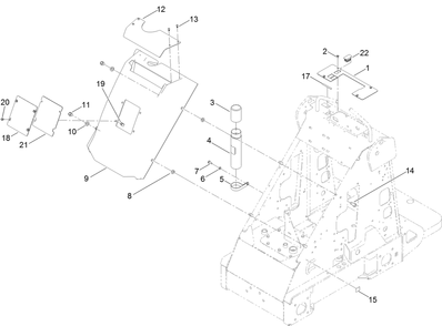 Hood Assembly Diagram and Parts List for 22218 407100000 - 407599999 Toro Lawn Tractor Accessories