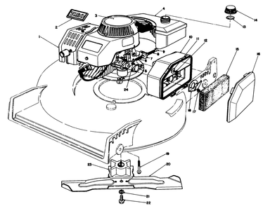 Engine Assembly Diagram and Parts List for 20582C 6000001 - 6999999 Toro Lawn Mower