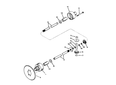 Differential Model 100-050b Diagram and Parts List for 56150 9000001 - 9999999 Toro Lawn Tractor