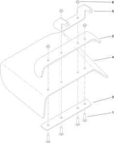 Deflector Assembly Diagram and Parts List for 30071 404320000-999999999 Toro Lawn Mower