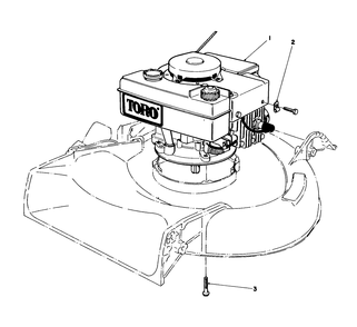 Engine Assembly Diagram and Parts List for 16575 6000001 - 6999999 Toro Lawn Mower