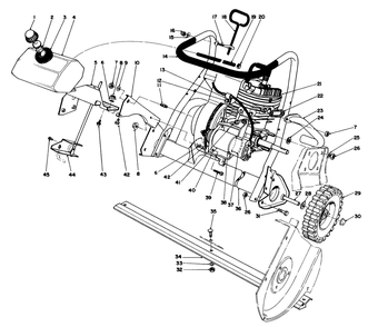 Engine Assembly (Model No.38115c) Diagram and Parts List for 38110C 8000001 - 8999999 Toro Snow Blower