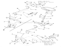 Front Axle And Steering (mower Hanger) Diagram and Parts List for A2-083202 1983 Toro Lawn Tractor
