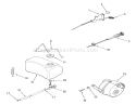 Fuel And Exhaust Systems Diagram and Parts List for A2-083202 1983 Toro Lawn Tractor