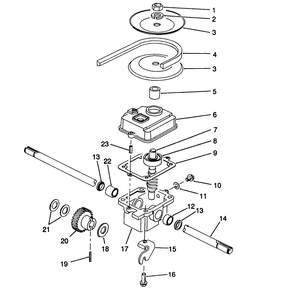 Gearbox Assembly No. 71-8250 Diagram and Parts List for 20925 0000001 - 0999999 Toro Lawn Mower