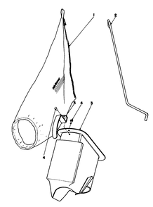 Bagging Kit No. 27-7828 (Optional) Diagram and Parts List for 23307 8000001 - 8999999 Toro Lawn Mower
