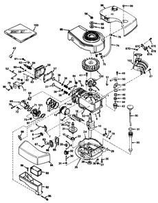 Engine Tecumseh Model Tnt100-10047 Diagram and Parts List for 21500 6000001 - 6999999 Toro Lawn Mower