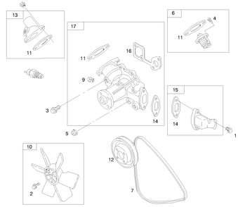 Engine Assembly Diagram and Parts List for 73550 8900001 - 8999999 Toro Lawn Tractor