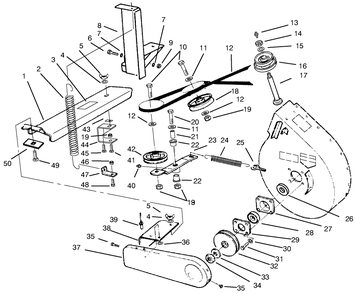 Part Location Diagram of 94-9697 Toro Belt Cover Assembly (Incl. Ref.# 3)