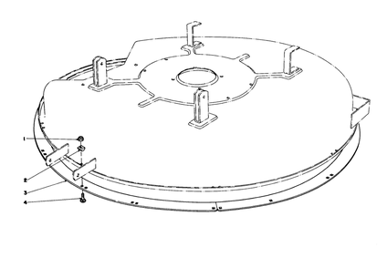 Wet Grass Bagging Kit No. 38-5730 Diagram and Parts List for 57300 2000001 - 2999999 Toro Lawn Tractor