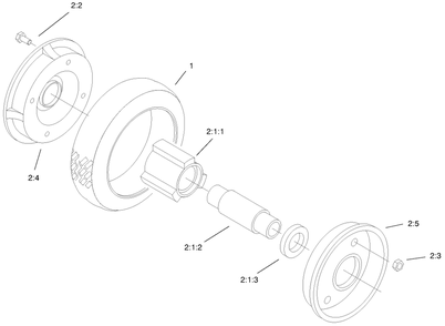 Rear Wheel & Tire Assembly Diagram and Parts List for 22171 9900001 - 9999999 Toro Lawn Mower