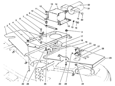 Covers And Gear Box Assembly Diagram and Parts List for 30555 690001 - 699999 Toro Lawn Mower