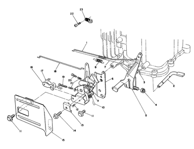 Governor Assembly (Engine Model No. Vmk9-3) Diagram and Parts List for 26624 0001102 - 0999999 Toro Lawn Mower
