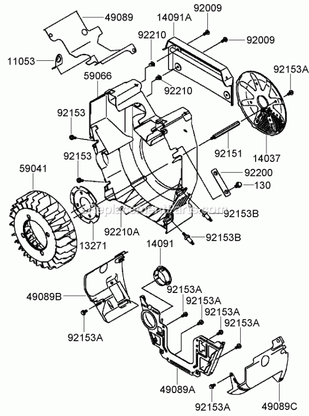 Cooling Equipment Assembly Kawasaki Fh770d-As Diagram and Parts List for 74237 270000001-270999999 Toro Lawn Mower