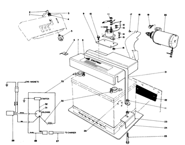 12 Volt Starting Motor Kit 37-4640 (Optional) Diagram and Parts List for 38155 3000001 - 3999999 Toro Snow Blower