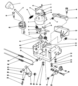Traction Linkage Assembly Diagram and Parts List for 38510 1000001 - 1999999 Toro Snow Blower