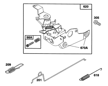 Engine Briggs & Stratton Model 124702-3115-01 Diagram and Parts List for 20218 1000001 - 1999999 Toro Lawn Mower