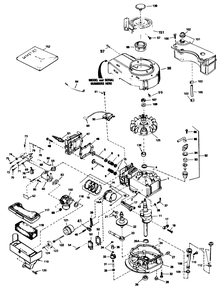 Engine Tecumseh Model No. Tvs100-44014a Diagram and Parts List for 16340C 7000001 - 7999999 Toro Lawn Mower