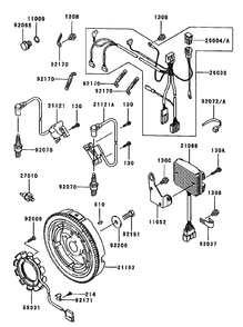 Electric Equipment Assembly Diagram and Parts List for 74214 (230000001-230006000)(2003) Toro Lawn Mower