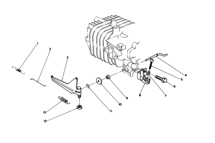 Governor Assembly (Engine Model No. 47pm1-4) Diagram and Parts List for 38181 3900001 - 3999999 Toro Snow Blower