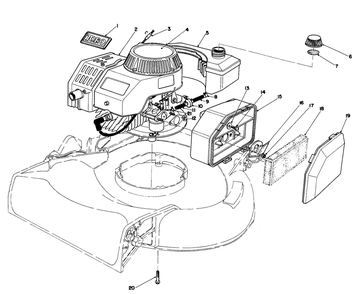 Engine Assembly (Used On Units With Serial No. 6002074 & Up) Diagram and Parts List for 16585 6000001 - 6999999 Toro Lawn Mower