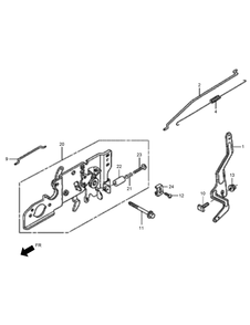 Control Assembly Diagram and Parts List for 02610 410200000-999999999 Toro Lawn Mower