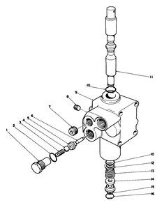 Valve Assembly No. 43-1700 Diagram and Parts List for 30798 9000001 - 9999999 Toro Lawn Tractor