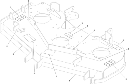 Deck Decal Assembly Diagram and Parts List for 78924 402505651-999999999 Toro Lawn Mower