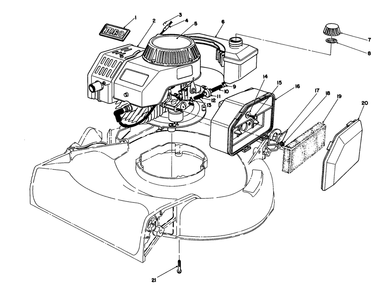 Engine Assembly (Model No. 47pf5) (Used On Units With Serial No. 7000001-7002104) Diagram and Parts List for 16585 7000001 - 7999999 Toro Lawn Mower